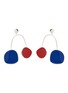 Main View - Click To Enlarge - OOAK - Colourblock geometric arch drop earrings