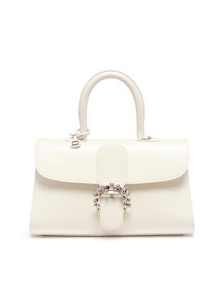Main View - Click To Enlarge - DELVAUX - 'Brillant East West Mini' ball buckle satchel
