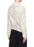 Back View - Click To Enlarge - JIL SANDER - Asymmetric mohair-silk open knit sweater