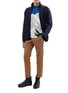 Figure View - Click To Enlarge - AZTECH MOUNTAIN - 'Peapcke' patchwork sleeve wool zip cardigan