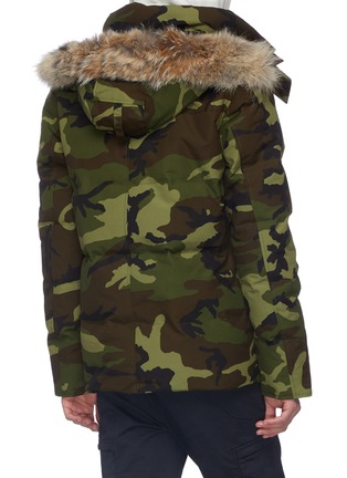 Back View - Click To Enlarge - CANADA GOOSE - 'Wyndham' coyote fur camouflage print down puffer parka 