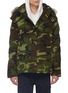 Main View - Click To Enlarge - CANADA GOOSE - 'Wyndham' coyote fur camouflage print down puffer parka 