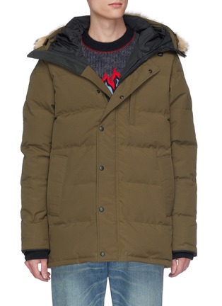 Main View - Click To Enlarge - CANADA GOOSE - 'Carson' coyote fur hooded down puffer parka