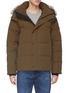 Main View - Click To Enlarge - CANADA GOOSE - 'Wyndham' coyote fur trim hooded down puffer parka