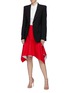 Figure View - Click To Enlarge - CALVIN KLEIN 205W39NYC - Darted peplum skirt