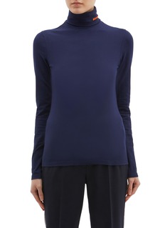CALVIN KLEIN 205W39NYC | Logo embroidered turtleneck long sleeve T