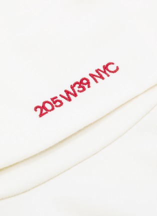  - CALVIN KLEIN 205W39NYC - Logo embroidered turtleneck virgin wool knit maxi dress