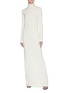Figure View - Click To Enlarge - CALVIN KLEIN 205W39NYC - Logo embroidered turtleneck virgin wool knit maxi dress