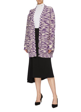 Figure View - Click To Enlarge - CALVIN KLEIN 205W39NYC - Marled wool knit cardigan