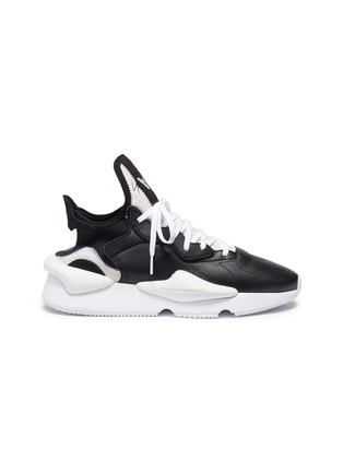 Main View - Click To Enlarge - Y-3 - 'Kaiwa' neoprene counter leather sneakers