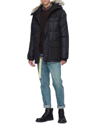 Figure View - Click To Enlarge - CANADA GOOSE - 'Galloway' Merino wool rib knit sweater