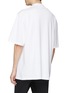 Back View - Click To Enlarge - CALVIN KLEIN 205W39NYC - Logo embroidered oversized mock neck T-shirt