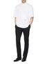 Figure View - Click To Enlarge - CALVIN KLEIN 205W39NYC - Logo embroidered oversized mock neck T-shirt