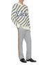 Figure View - Click To Enlarge - CALVIN KLEIN 205W39NYC - x Yale University Slogan intarsia oversized sweater