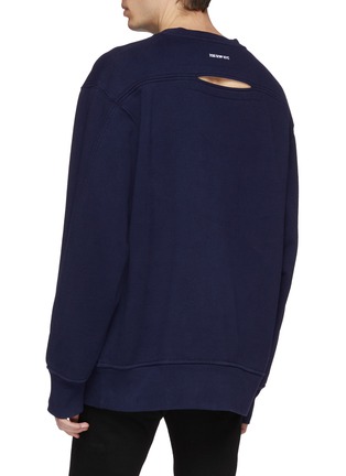 Back View - Click To Enlarge - CALVIN KLEIN 205W39NYC - Cutout back oversized sweatshirt