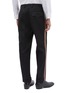 Back View - Click To Enlarge - CALVIN KLEIN 205W39NYC - Stripe outseam roll cuff wool twill pants