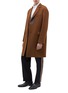 Figure View - Click To Enlarge - CALVIN KLEIN 205W39NYC - Stripe outseam roll cuff wool twill pants