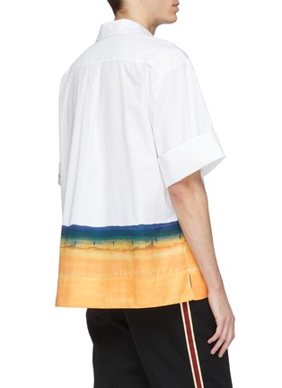 Back View - Click To Enlarge - CALVIN KLEIN 205W39NYC - Billboard print boxy short sleeve shirt
