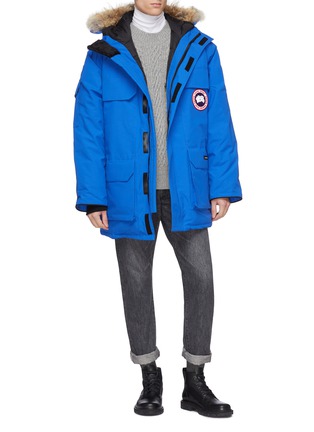 Figure View - Click To Enlarge - CANADA GOOSE - 'PBI Expedition' coyote fur hooded down parka