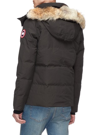 Back View - Click To Enlarge - CANADA GOOSE - 'Wyndham' coyote fur hooded down puffer parka – Fusion Fit