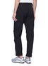 Back View - Click To Enlarge - M+RC NOIR - Belted ripstop panel cargo track pants
