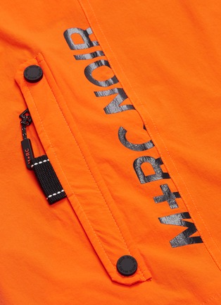  - M+RC NOIR - Logo print chest pocket half-zip jacket