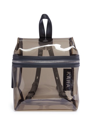Main View - Click To Enlarge - KARA - Leather strap PVC small backpack
