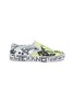 Main View - Click To Enlarge - VETEMENTS - 'Graffiti' print colourblock canvas skate slip-ons