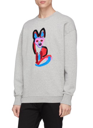 Detail View - Click To Enlarge - MAISON KITSUNÉ - ACIDE fox embroidered unisex sweatshirt