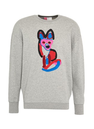 Main View - Click To Enlarge - MAISON KITSUNÉ - ACIDE fox embroidered unisex sweatshirt