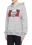 Front View - Click To Enlarge - 8-BIT - Textured graphic print unisex hoodie