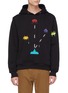 Main View - Click To Enlarge - 8-BIT - 'Space Invader' textured graphic print hoodie