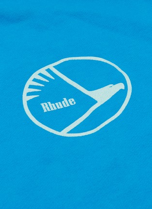  - RHUDE - Logo print patchwork hoodie