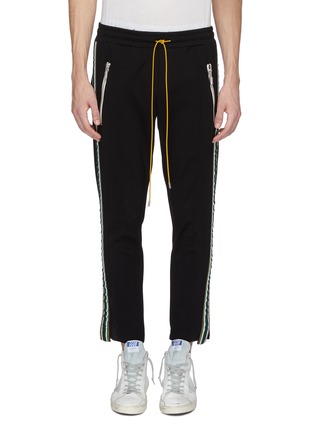 Main View - Click To Enlarge - RHUDE - 'Traxedo' stripe outseam track pants