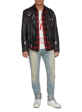 Figure View - Click To Enlarge - RHUDE - Split cuff washed jeans