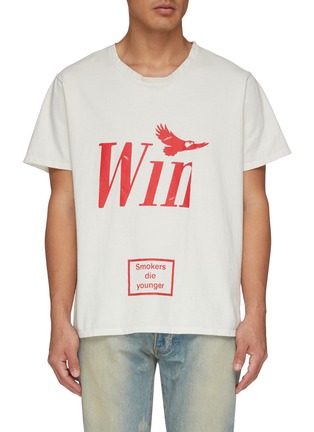 Main View - Click To Enlarge - RHUDE - 'Win' slogan graphic print boxy T-shirt