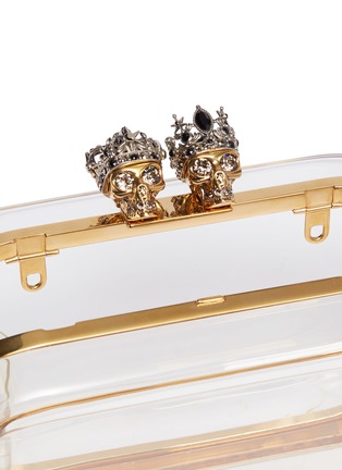 Detail View - Click To Enlarge - ALEXANDER MCQUEEN - 'Queen and King' Swarovski crystal acetate clutch