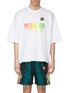 Main View - Click To Enlarge - DOUBLET - 'Gradation' slogan embroidered T-shirt