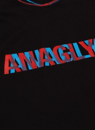  - DOUBLET - 'Anaglyph' slogan print T-shirt