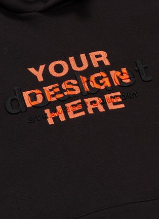  - DOUBLET - Logo slogan embroidered hoodie