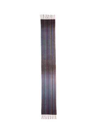 Main View - Click To Enlarge - PAUL SMITH - Stripe cashmere scarf
