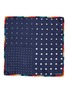 Detail View - Click To Enlarge - PAUL SMITH - Colourblock border polka dot print silk pocket square