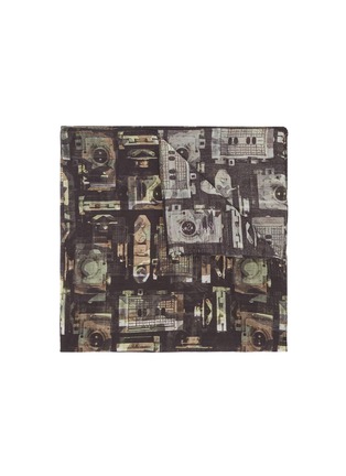 Main View - Click To Enlarge - PAUL SMITH - Camera print cotton-silk chiffon pocket square