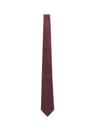 Main View - Click To Enlarge - PAUL SMITH - Polka dot heart embroidered silk tie