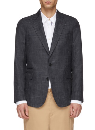Main View - Click To Enlarge - PAUL SMITH - 'Soho' wool blend blazer