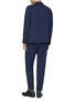 Back View - Click To Enlarge - PAUL SMITH - 'Soho' check Loro Piana Mooving® wool travel suit