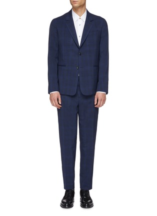 Main View - Click To Enlarge - PAUL SMITH - 'Soho' check Loro Piana Mooving® wool travel suit