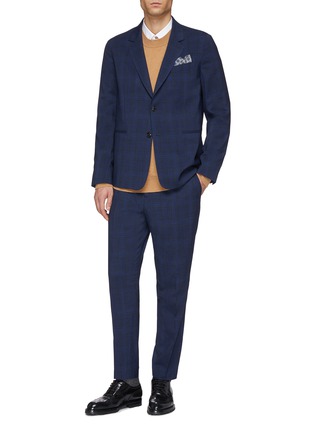 Figure View - Click To Enlarge - PAUL SMITH - 'Soho' check Loro Piana Mooving® wool travel suit