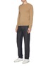 Figure View - Click To Enlarge - PAUL SMITH - Stripe inseam wool blend jogging pants