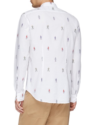 Back View - Click To Enlarge - PAUL SMITH - 'People' motif fil coupé shirt
